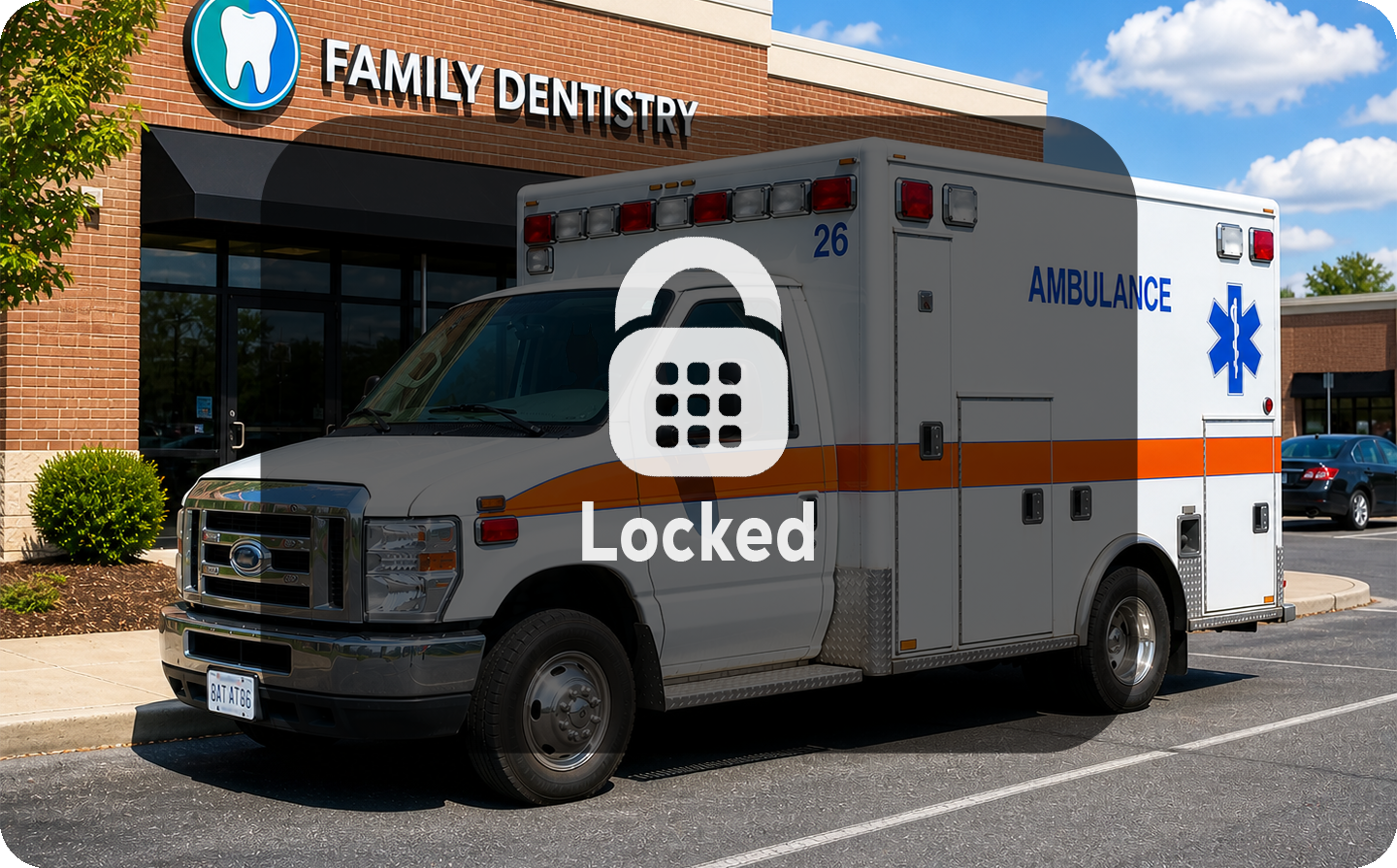 locked ambulance